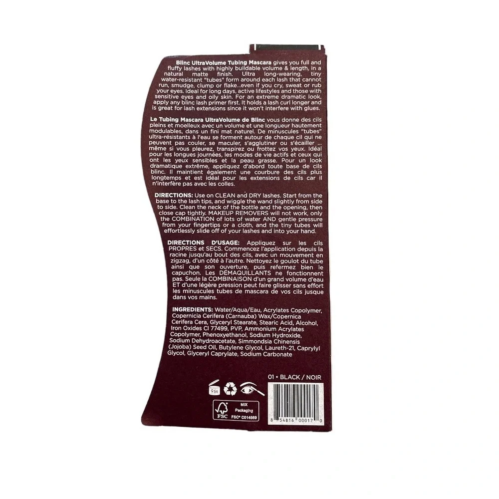 Blinc Ultravolume Tubing Mascara NWT (Black/Nior)